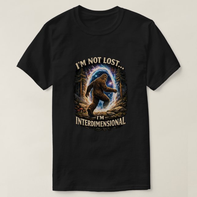 Bigfoot Sasquatch T Shirt (Design framsida)