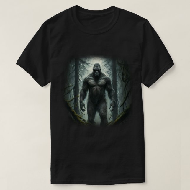 Bigfoot Sasquatch T Shirt (Design framsida)