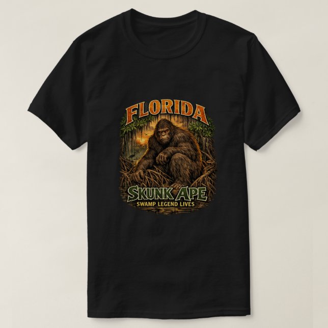 Bigfoot Sasquatch T Shirt (Design framsida)