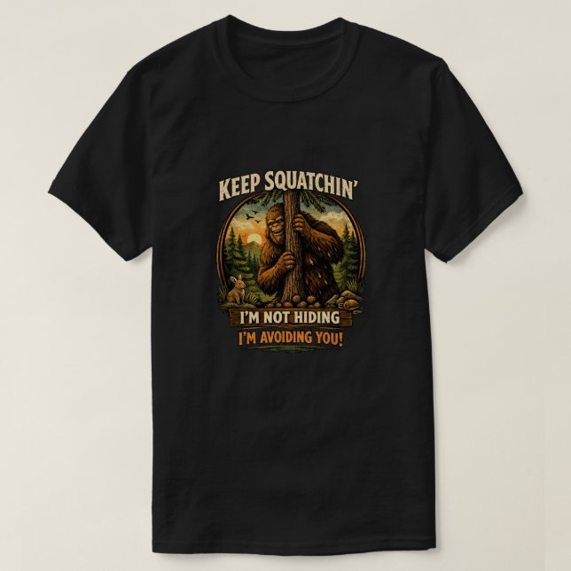 Bigfoot Sasquatch T Shirt (Design framsida)