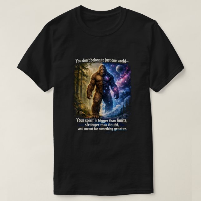 Bigfoot Sasquatch T Shirt (Design framsida)