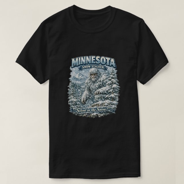 Bigfoot Sasquatch T Shirt (Design framsida)