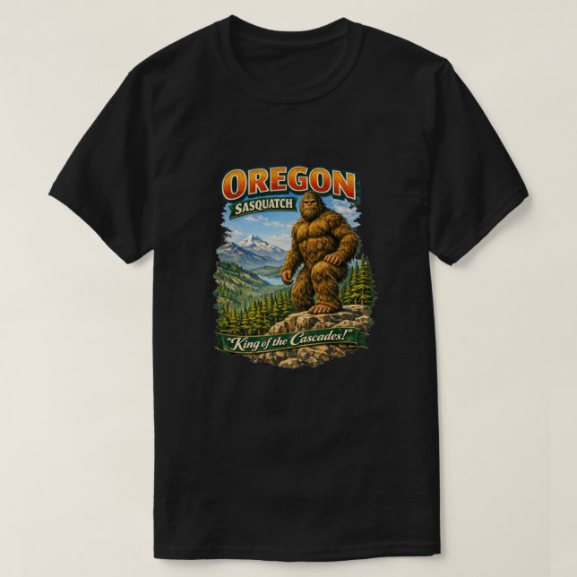 Bigfoot Sasquatch T Shirt (Design framsida)