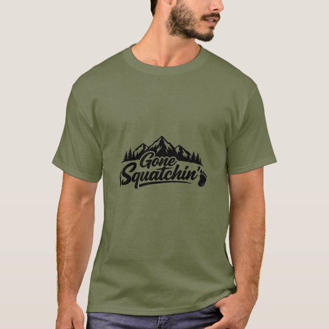 Bigfoot Sasquatch T-Shirt blir (Framsida)