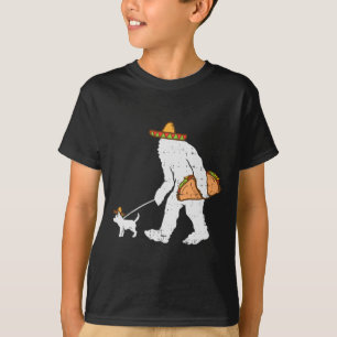 Bigfoot Sasquatch Taco Chihuahua Funny Cinco De Mo T Shirt