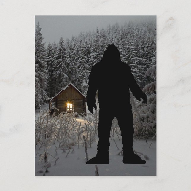 BIGFOOT SASQUATCH THE SKOGEN POSTCARD VYKORT (Framsida)