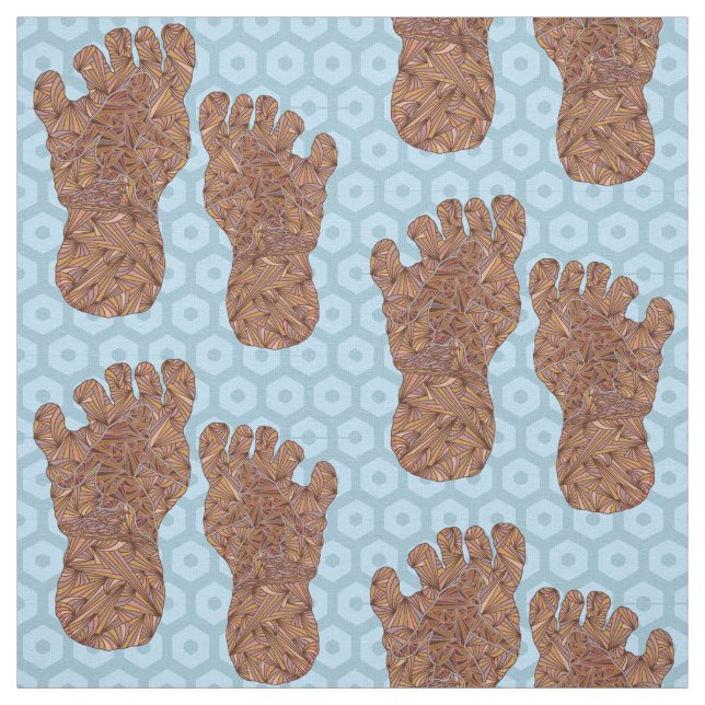 Bigfoot Sasquatch Track Crypto Craft Supplies Tyg (Provkarta)
