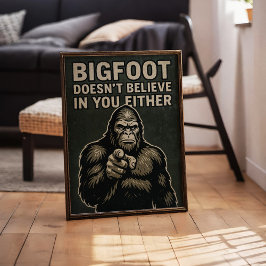 Bigfoot Sasquatch, tro att väggkonst Poster utskri