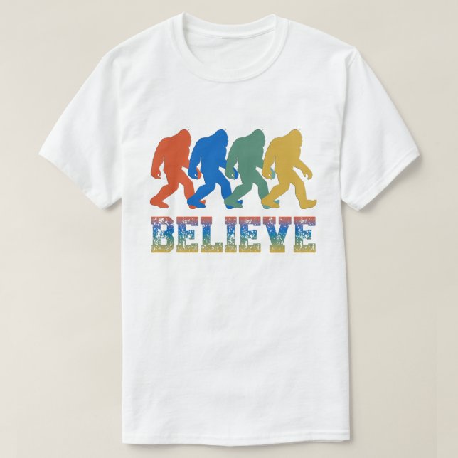 Bigfoot Sasquatch Tro T Shirt (Design framsida)