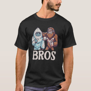 Bigfoot Sasquatch Yeti Bros Funny Brothers Manar W T Shirt