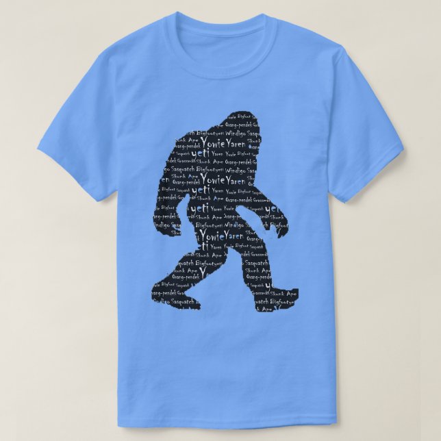 Bigfoot Sasquatch Yeti Yowie Skunk Ape Grassman Ya T Shirt (Design framsida)