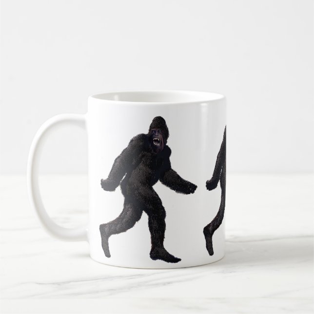 Bigfoot Sasquatch Yetti Kaffemugg (Vänster)