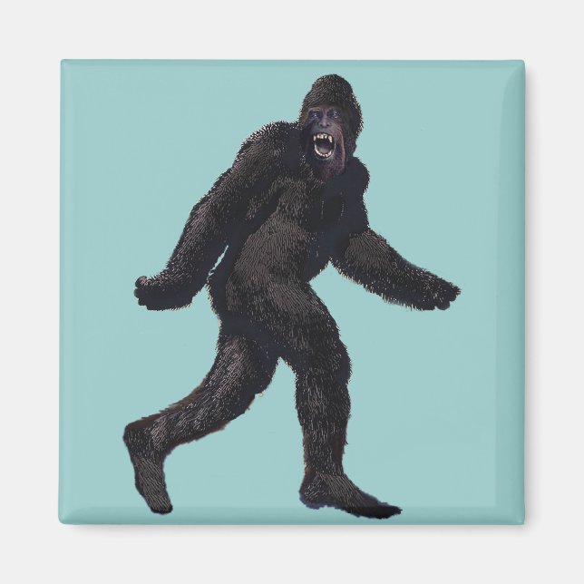 Bigfoot Sasquatch Yetti Magnet (Framsidan)