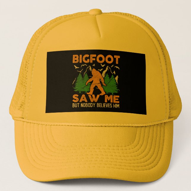 Bigfoot Saw Me Sasquatch Yeti Keps (Framsida)