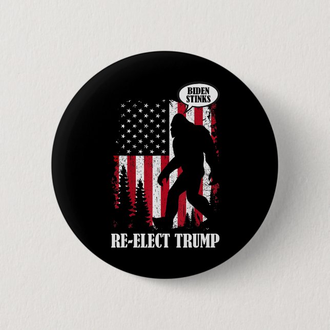 Bigfoot Says Biden Stinks Knapp (Framsida)