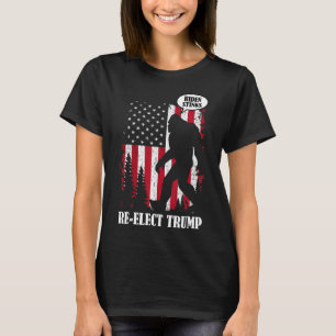 Bigfoot Says Biden Stinks T Shirt