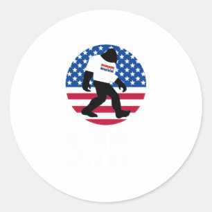 Bigfoot Says Vote America America USA President E Runt Klistermärke