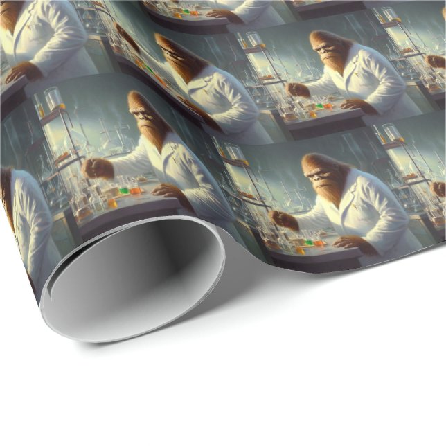 Bigfoot Scientist Presentpapper (Rullad Hörn)