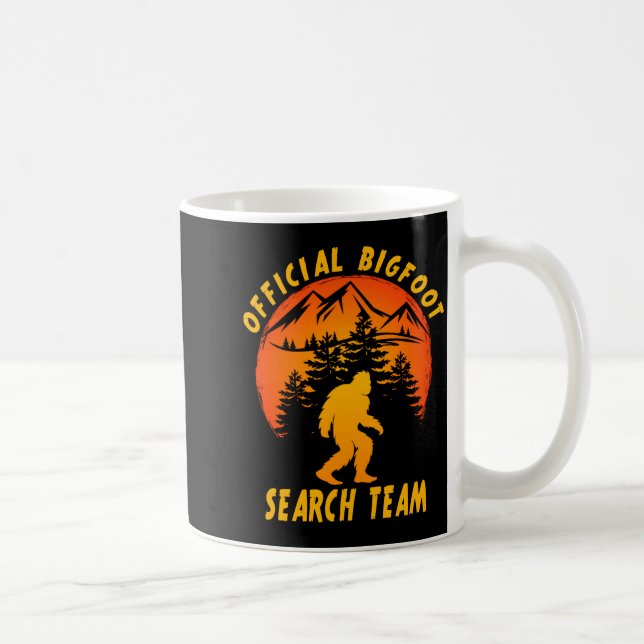 Bigfoot Search Team Sasquatch Yeti Funny  Kaffemugg (Höger)