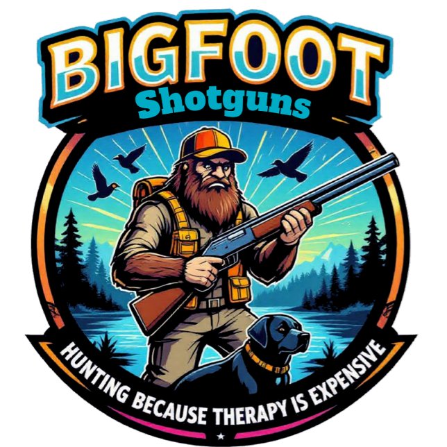 Bigfoot Shotguns Hunting is Cheaper Than Therapy T Shirt (Skapare uppladdad)