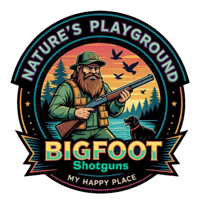 Bigfoot Shotguns Natures Playground My Happy Place T Shirt (Skapare uppladdad)