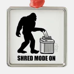 Bigfoot Shred-läge På Julgransprydnad Metall