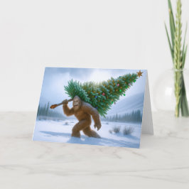 BIGFOOT SIGHTING - CHRISTMAS TREE HELGKORT