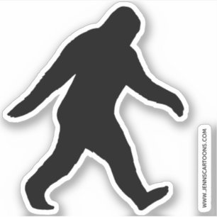 Bigfoot SilhouetteSasquatch Squatch iakttagelse Klistermärken
