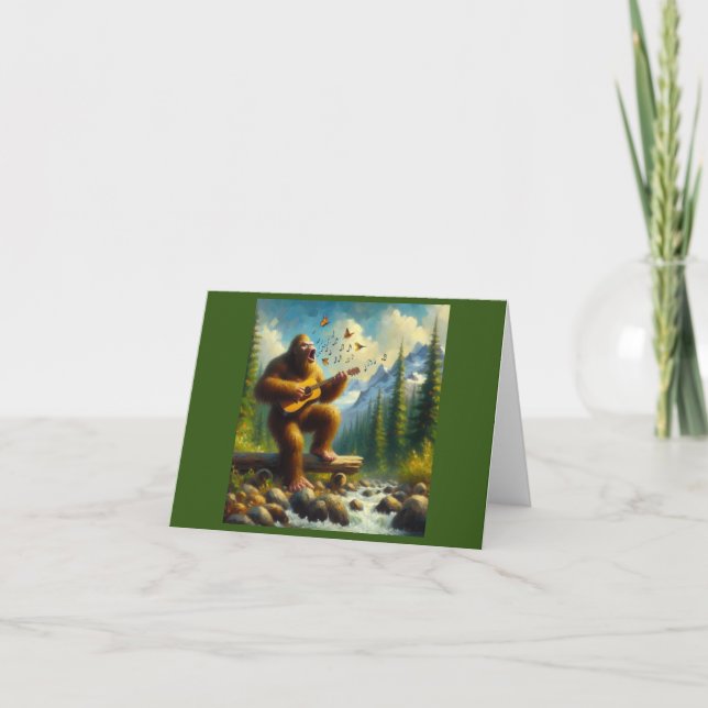 Bigfoot Singing Kort (Framsida)