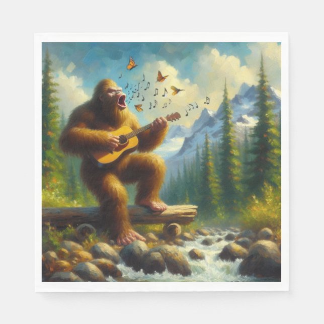 Bigfoot Singing Pappersservett (Framsidan)