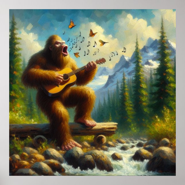 Bigfoot Singing Poster (Framsidan)
