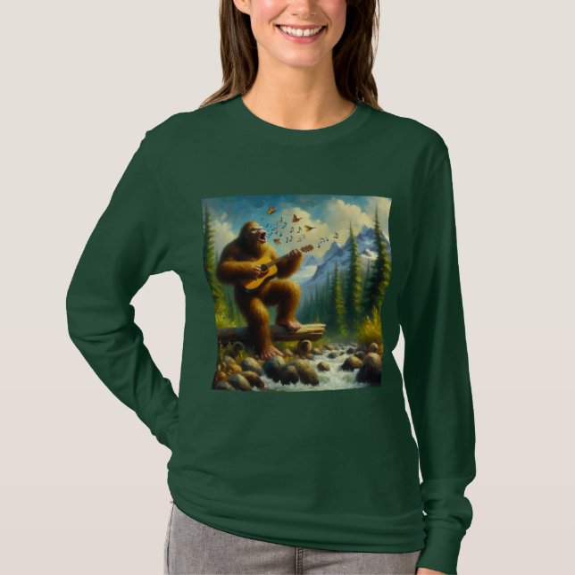 Bigfoot Singing T Shirt (Framsida)