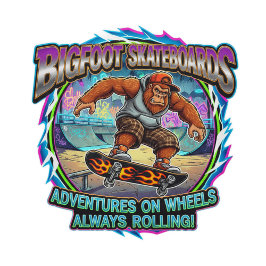 Bigfoot Skateboards-Äventyr på hjul Mini Skateboard Bräda 18,5 Cm