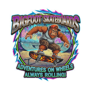 Bigfoot Skateboards-Äventyr på hjul Mini Skateboard Bräda 18,5 Cm