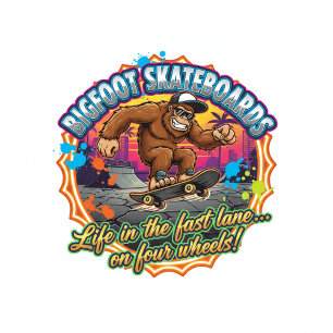 Bigfoot Skateboards-Life In The Fastlane Mini Skateboard Bräda 18,5 Cm