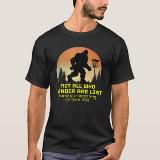Bigfoot-skiva Golf Sasquatch chain Tosser Funny Bi T Shirt