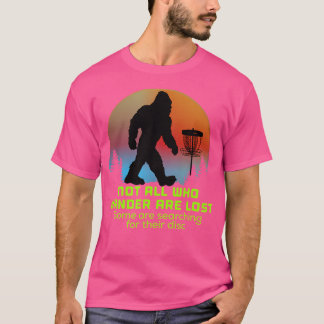 Bigfoot-skiva Golf Sasquatch chain Tosser Funny Bi T Shirt