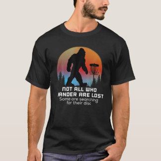 Bigfoot-skiva Golf Sasquatch chain Tosser Funny Bi T Shirt