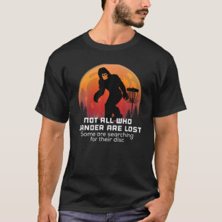 Bigfoot-skiva Golf Sasquatch chain Tosser Funny Bi T Shirt