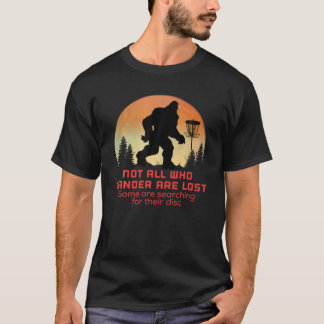 Bigfoot-skiva Golf Sasquatch chain Tosser Funny Bi T Shirt