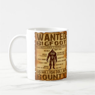 Bigfoot skottpengar 10 miljon dollar önskade kaffemugg