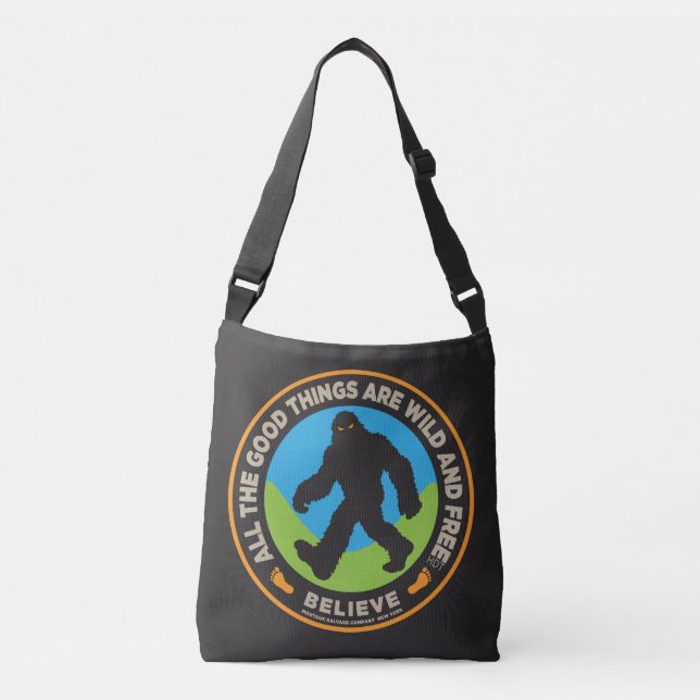 Bigfoot-snörryggsäck. Axelväska (Framsida)