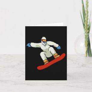 Bigfoot Snowboard Sasquatch Skiing Snö Mountain F Kort
