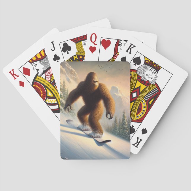 Bigfoot Snowboarding Casinokort (Baksidan)