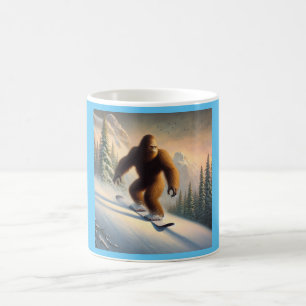 Bigfoot Snowboarding Kaffemugg