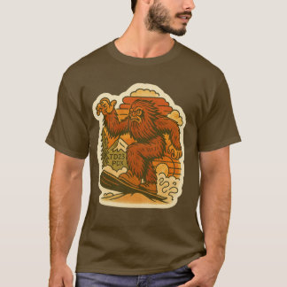 Bigfoot Snowboarding T Shirt