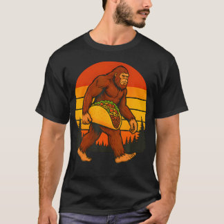 Bigfoot som bär taco rolig Cinco De Mayo för pojka T Shirt
