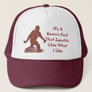 Bigfoot som går Sasquatch Geeky Squatch fakta Keps