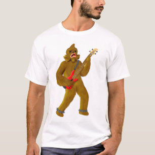 Bigfoot som leker bas tröja