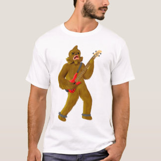 Bigfoot som leker bas tröja